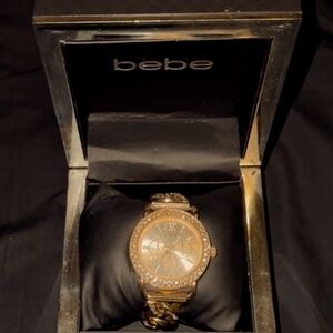Bebe item(s) bundle - watch, jewelry case, purse